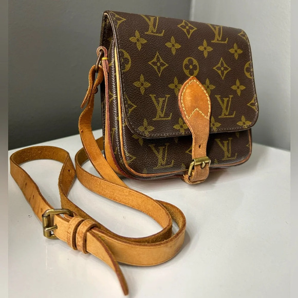 Louis Vuitton Monogram Mini Cartouchiere PM Crossbody Bag 874 SL - Picture 3 of 16